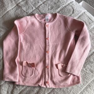 Janie & Jack Girls Toddler Pink Knit Cardigan 4T